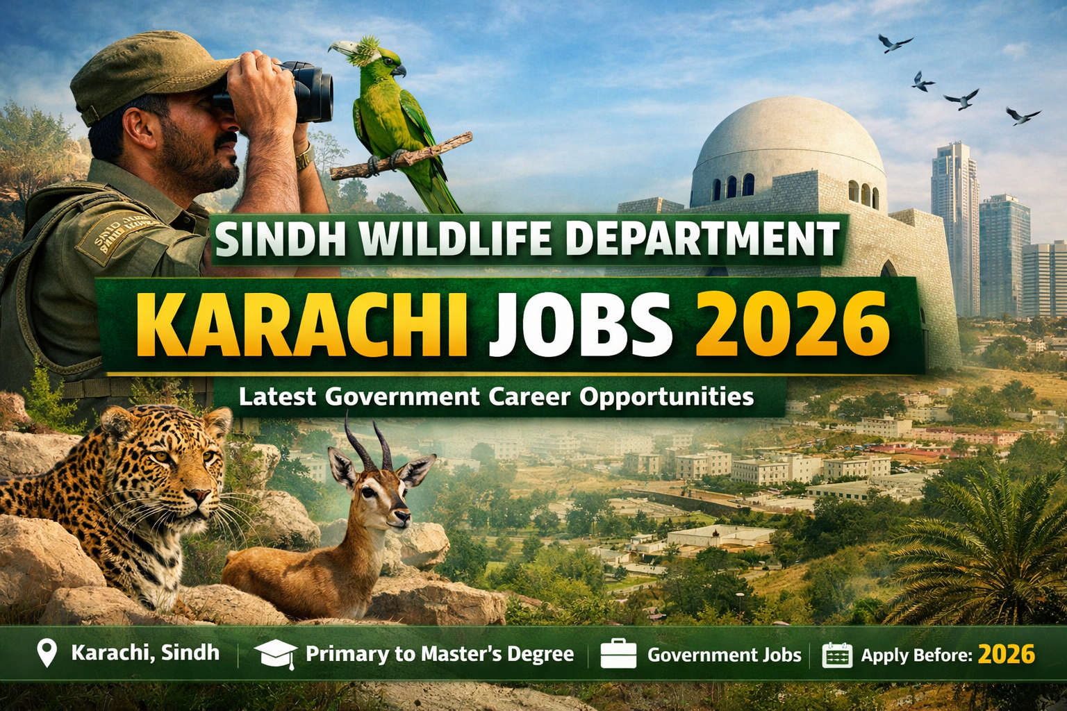 Sindh Wildlife Department Karachi Jobs 2026