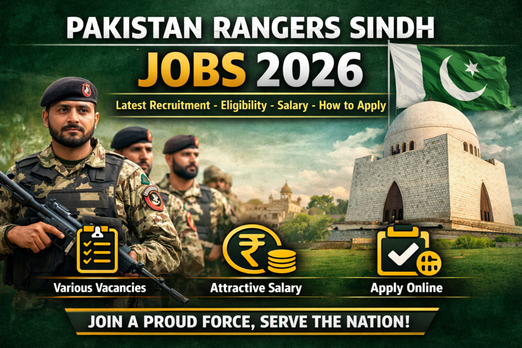 Pakistan Rangers Sindh Jobs 2026