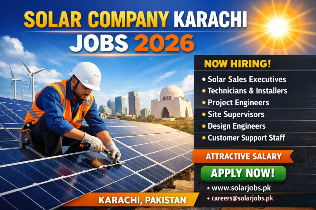 Solar Company Karachi Jobs 2026