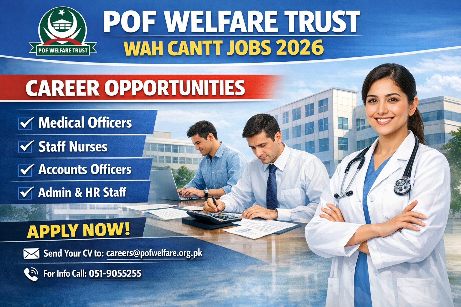 POF Welfare Trust Wah Cantt Jobs 2026