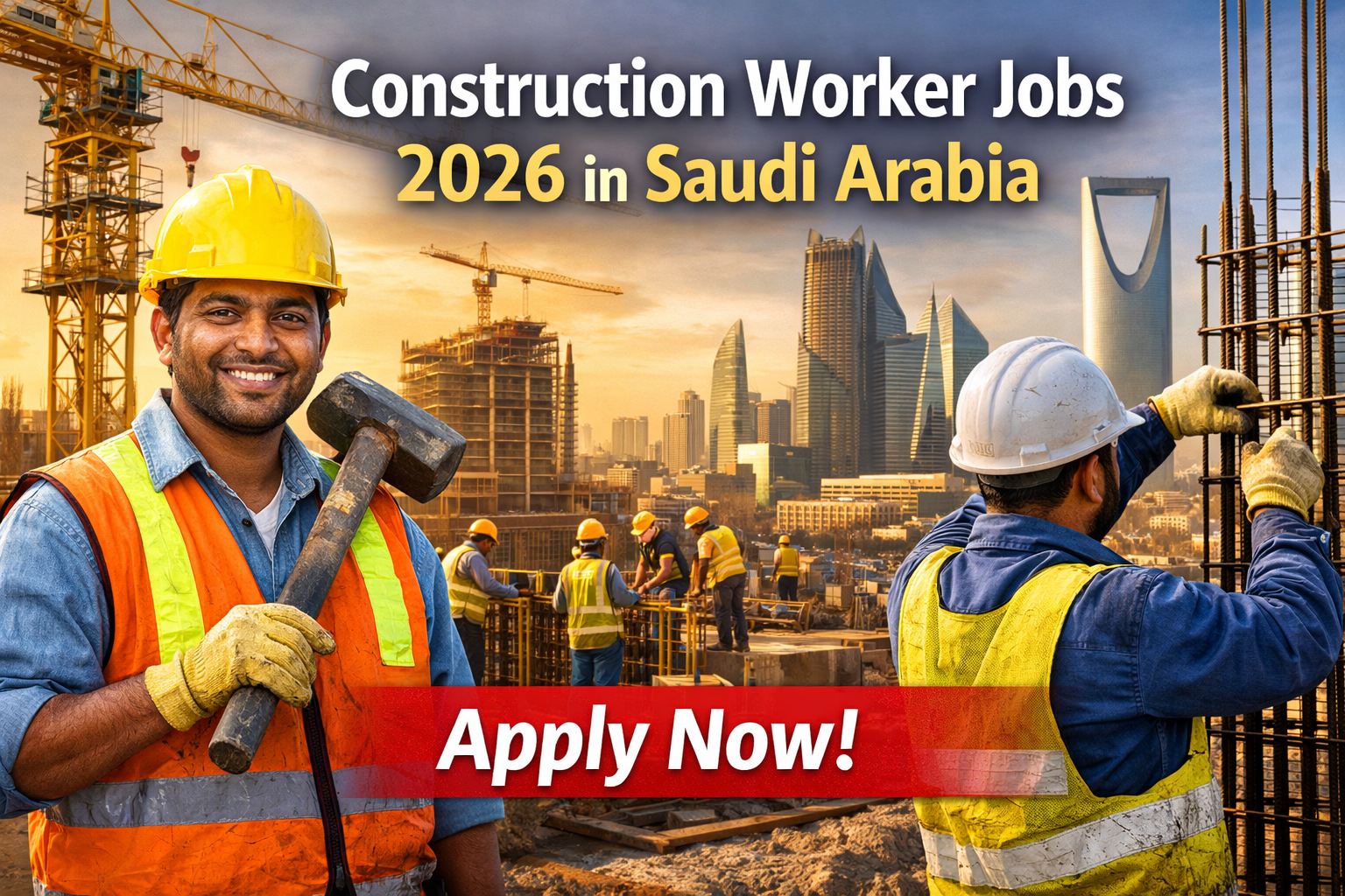 Construction Worker Jobs 2026 in Saudi Arabia